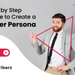 A creative showing a business professional pointing towards the title of the article about creating buyer personas